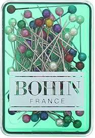 Box of 70 extra-fine pins Bohin pearly