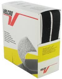 VELCRO® Brand adhésif noir 20 mm de large boite de 5 mètres