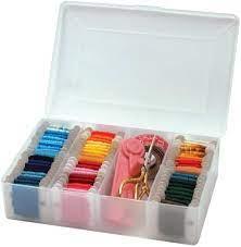 Embroidered wire storage box - M