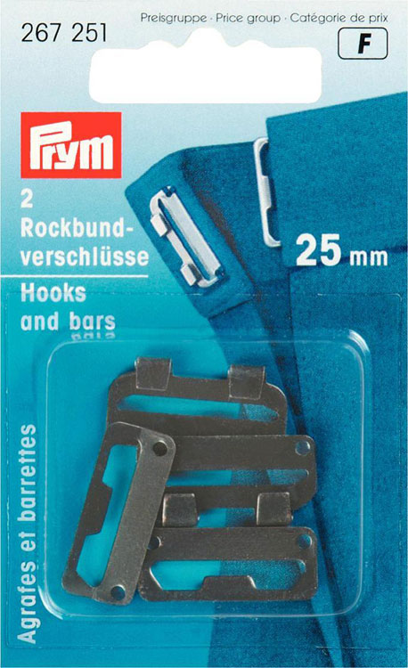 Stapbones und flache Stangen für 25 mm schwarze Röcke