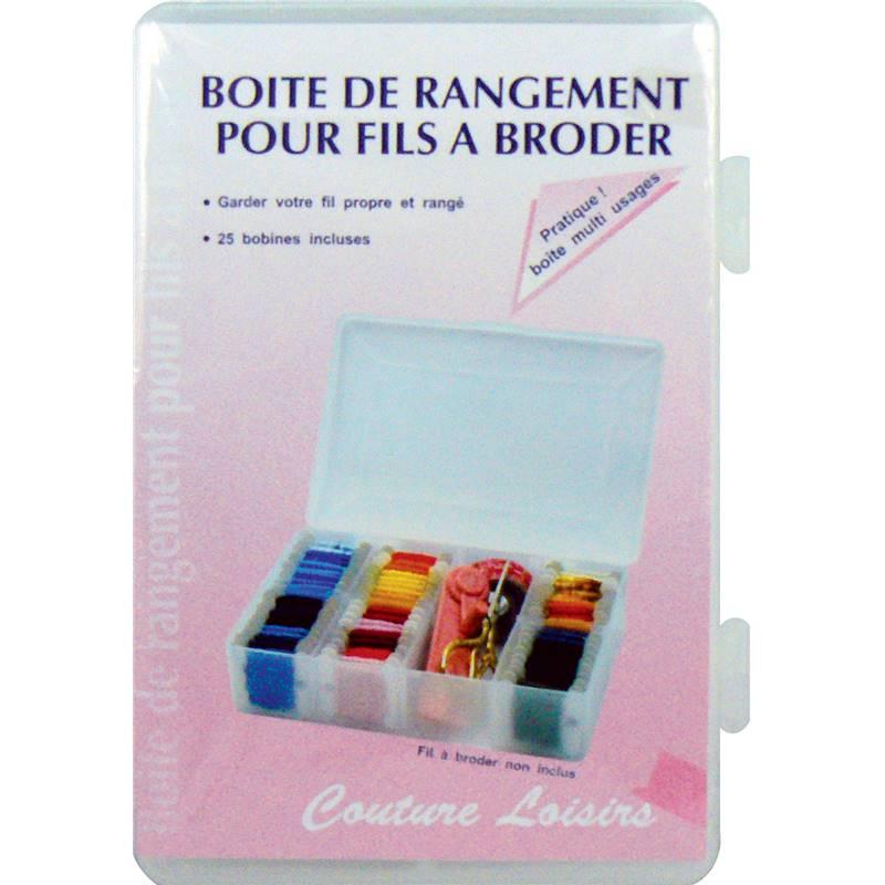 Boite de rangement pour fils à broder - L