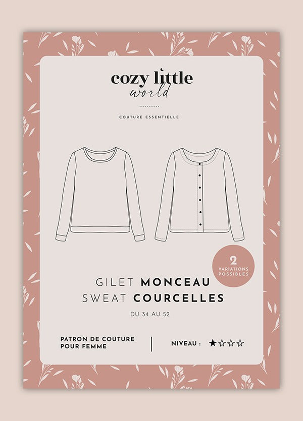 MONCEAU vest pattern, Courcelles sweatshirt - COZY LITTLE World