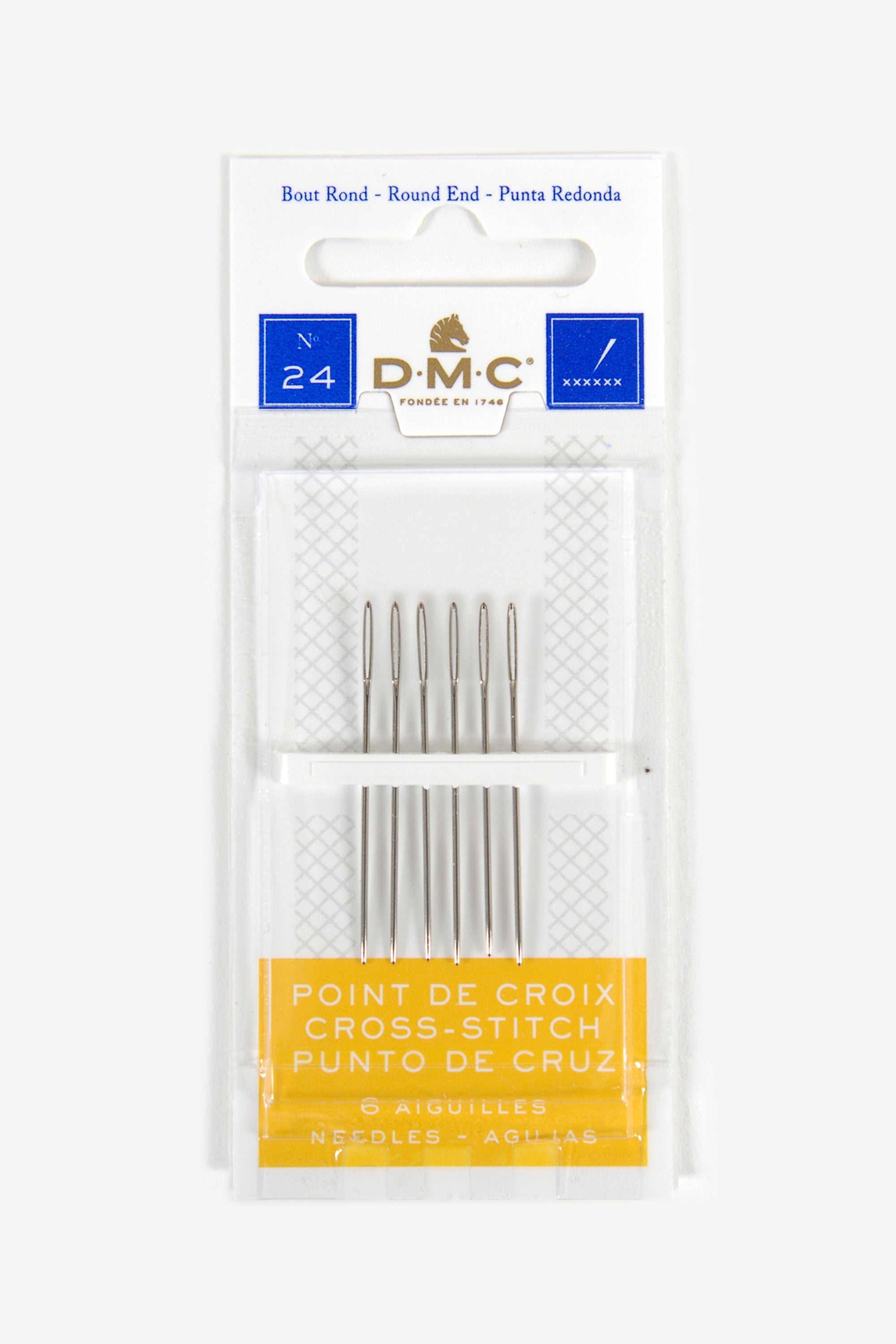 DMC cross stitch needles n ° 24