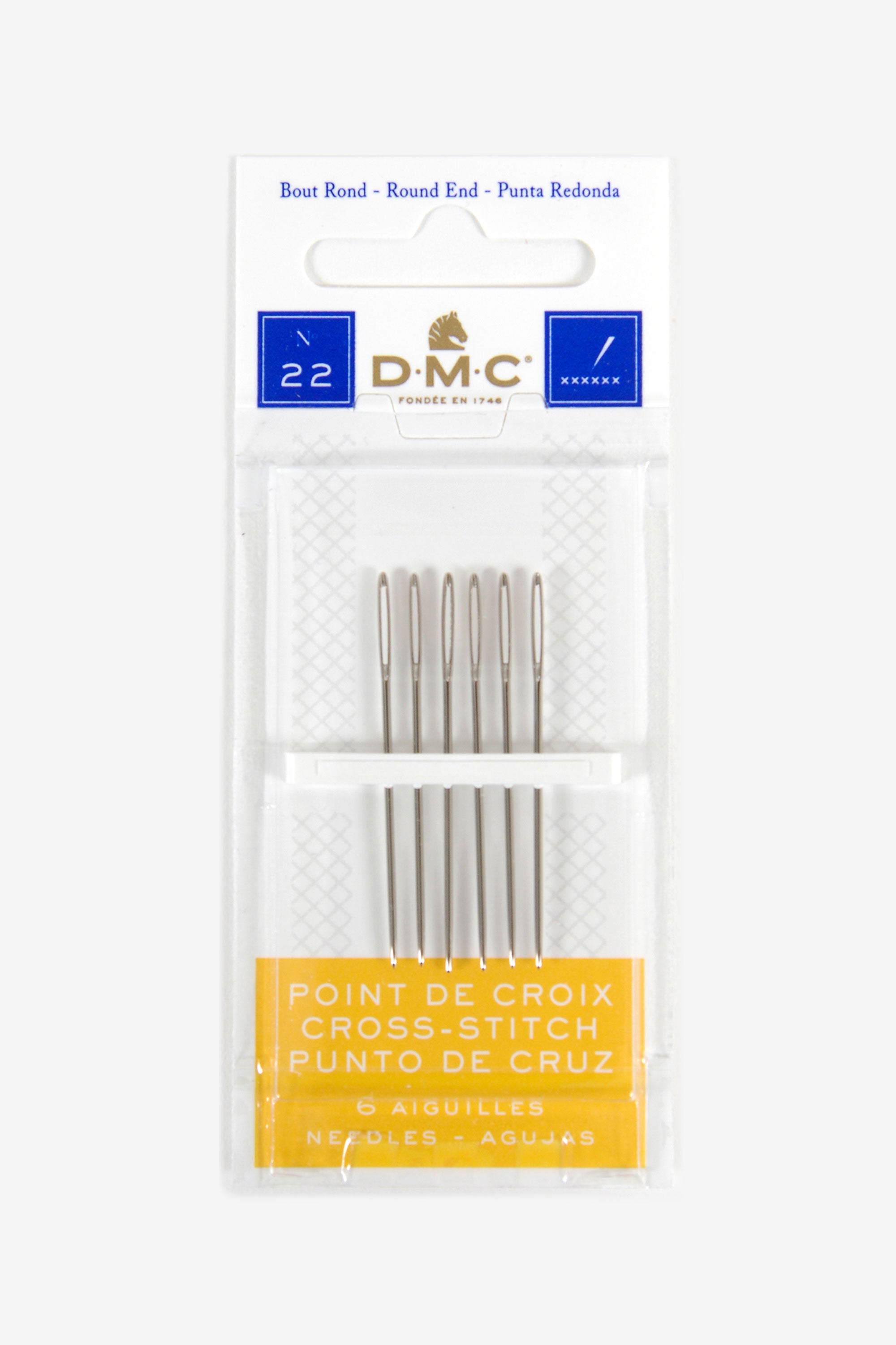 DMC cross stitch needles n ° 22