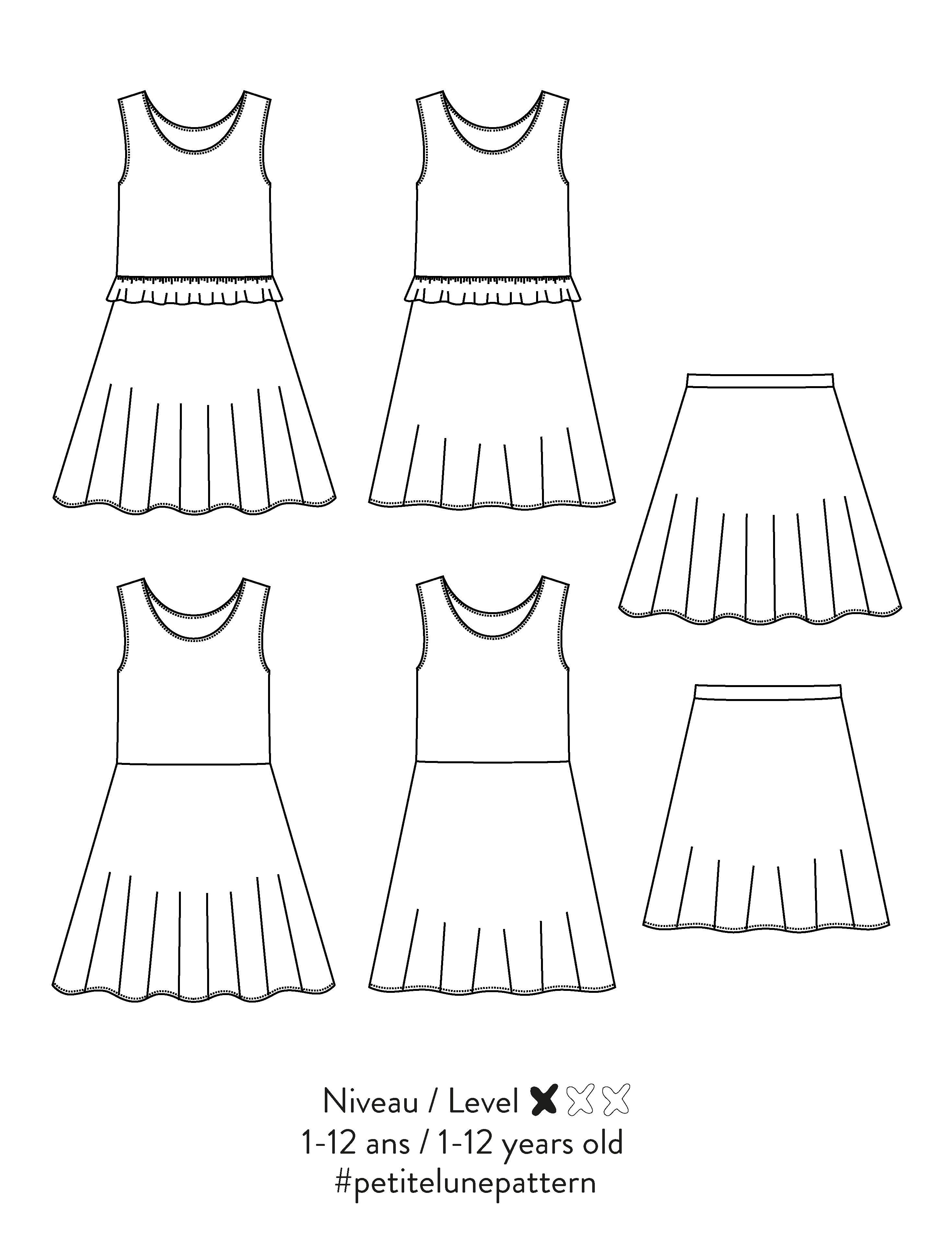 Small moon dress pattern - Scämmit workshop