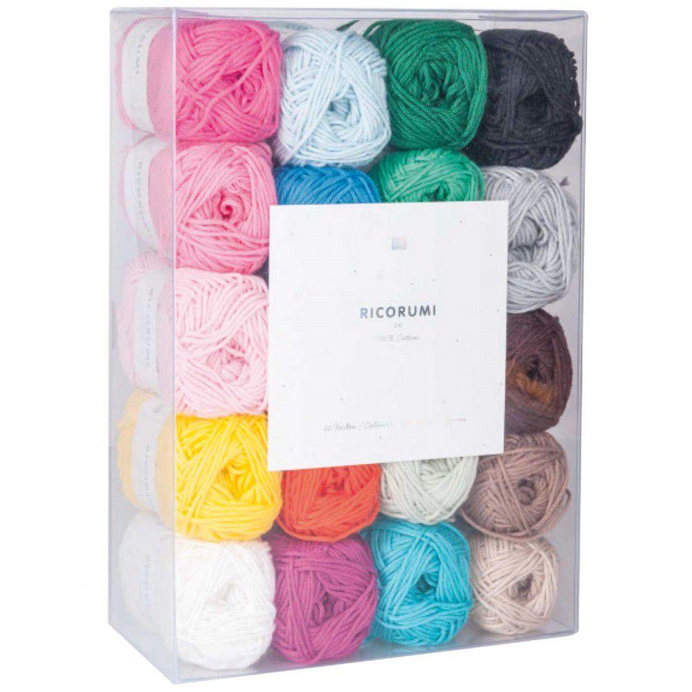 Box 20 cotton ball ricorumi