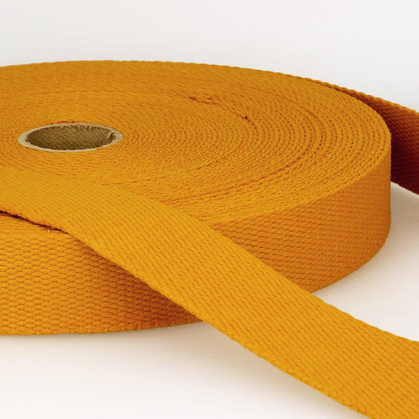 Cotton strap for bags - mustard